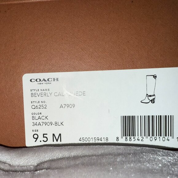 Coach Beverly Calf Suede Boot EUC - Picture 3 of 5